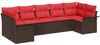 vidaXL Garten-Sofa-Set mit Speicher 7 pcs Braun Poly Rattan 3354183 Bild 2
