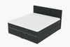 99rooms 'Phönix' Boxspringbett, Schwarz, 160x200 cm, Webstoff MALMO_NEW Bild 3