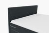 99rooms 'Phönix' Boxspringbett, Schwarz, 160x200 cm, Webstoff MALMO_NEW Bild 2