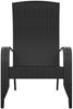 vidaXL Adirondack-Gartenstuhl Schwarz Poly Rattan 319694 Bild 3