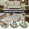 HOMCOM Schlafsofa Schlafsessel, Klappsessel mit Bettfunktion, Klappbarer Relaxsessel in Samtoptik 1 Teile, bis 250 kg belastbar, für Wohnzimmer, Beige Bild 3