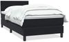 vidaXL Boxspringbett mit Matratze Schwarz 90x210 cm Samt 3316001 Bild 2