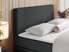 Boxspringbett KING DOREN, mit zwei Bettkästen und einer Multipocket-Matratze - 140x200 - Dunkelgrau Stoff - H3 Bild 3