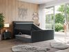 Boxspringbett KING DOREN, mit zwei Bettkästen und einer Multipocket-Matratze - 140x200 - Dunkelgrau Stoff - H3 Bild 2