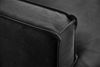 KAWOLA Ecksofa VILNIUS 3-Sitzer mit Longchair links Lederfaserstoff schwarz 85 x 170 x 286 cm Bild 4