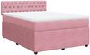 vidaXL Boxspringbett mit Matratze Rosa 140x190 cm Samt 3290045 Bild 3