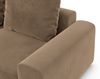 Stoff Wohnlandschaft Gomera U-Form - Samtstoff - Braun - Rechts Bild 5