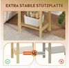 WLIVE Nachttisch Nachttisch mit Schublade und Ablage, Beistelltisch Holz 40×30×60,6cm (1 Tisch), schmal, offenes Fach Bild 3