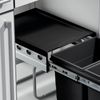 HAILO RAUMSPAR TANDEM 18/8,5/8,5/D dunkelgrau mit 35 Liter Abfallvolumen / ab 40 cm Schrankbreite Bild 4