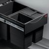 HAILO RAUMSPAR TANDEM 18/8,5/8,5/D dunkelgrau mit 35 Liter Abfallvolumen / ab 40 cm Schrankbreite Bild 3