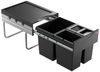 HAILO RAUMSPAR TANDEM 18/8,5/8,5/D dunkelgrau mit 35 Liter Abfallvolumen / ab 40 cm Schrankbreite Bild 2