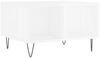 vidaXL Couchtisch Hochglanz-Weiß 60x50x36,5 cm Holzwerkstoff 830542 Bild 2