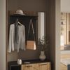 Wandgarderobe Irma Anthrazit/Artisan 106 x 95.8 cm mit Spiegel Vicco Bild 3