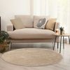 Vimoda Teppich Teppich Rund Wohnzimmer Kurzflor, Rund, Höhe: 8 mm, Teppich Rund Einfarbig Bild 2