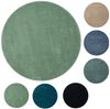Vimoda Teppich Teppich Rund Wohnzimmer Kurzflor, Rund, Höhe: 8 mm, Teppich Rund Einfarbig Bild 3