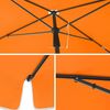Songmics Sonnenschirm mit Aufbewahrungstasche, ohne Ständer, UPF 50+, Stahl / Polyester, Orange, 200 x 125 cm Bild 4