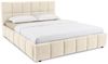 IDIMEX Polsterbett EMILIA, Bett 180x200 cm mit Lattenrost und gepolsterter Steppung Cremeweiß Bild 3