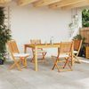 vidaXL Klappstuhl 4 pcs Weiß 49 x 57,5 x 92 cm Massivholz Akazie 3329121 Bild 3