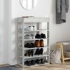 vidaXL Schuhregal Betongrau 60x30x98 cm Holzwerkstoff 859926 Bild 3
