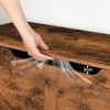 HOOBRO Truhenbank mit Stauraum Sitzbank Spielzeugkiste 110cm Dunkelbraun Bild 5