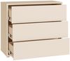 FORTE Kommode Alice Springs, Kommode, 3 Schubkästen B/H/T 94,8/83,1/41,5, Schubkästen mit Vollauszug, grifflos,Push to open Bild 4