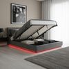 LED Polsterbett Tröstiar 180x200cm Anthrazit [en. casa] Bild 3