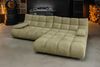 KAWOLA Sofa VIVIEN Ecksofa Velvet oliv Longchair rechts 85 x 178 x 290 cm Bild 2