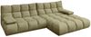 KAWOLA Sofa VIVIEN Ecksofa Velvet oliv Longchair rechts 85 x 178 x 290 cm Bild 3