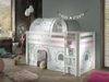 Vipack 'Pino' Spielbett weiß mit Vorhang und Tunnel 'Birdy' Bild 2