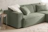 KAWOLA Sofa SAMU Ecksofa Feincord olivgrün Recamiere rechts 72 x 168 x 276 cm Bild 4