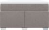 vidaXL Boxspringbett mit Matratze Taupe 120x200 cm Stoff 3285127 Bild 4