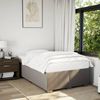 vidaXL Boxspringbett mit Matratze Taupe 120x200 cm Stoff 3285127 Bild 3