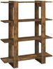 vidaXL Bücherregal/Raumteiler Räuchereiche 100x30x123,5 cm 813563 Bild 4