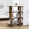 vidaXL Bücherregal/Raumteiler Räuchereiche 100x30x123,5 cm 813563 Bild 2