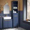 SoBuy BZR112-B Badezimmer-Hochschrank, MDF, Lackiert, Dunkelblau, 35 x 170 x 33 cm Bild 2