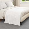 vidaXL Überwurfdecke Weiß 150 x 130 cm Fleece 42016933 Bild 3