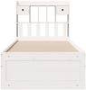 vidaXL Massivholzbett mit Regal ohne Matratze Weiß 90x190 cm Kiefer 3308982 Bild 4