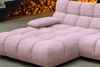 KAWOLA Sofa VIVIEN Ecksofa Feincord rosa Longchair links 85 x 178 x 290 cm Bild 5