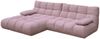 KAWOLA Sofa VIVIEN Ecksofa Feincord rosa Longchair links 85 x 178 x 290 cm Bild 3
