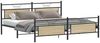 vidaXL Metallbett ohne Matratze Sonoma-Eiche 200x200 cm 3325101 Bild 3