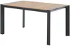 Vente-unique - NYROS Garden dining set Metall GrauBeige - B 90 cm60 cm x H 75 cm85 cm x L 150 cm56 cm Bild 4