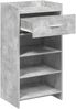 vidaXL Schuhschrank Betongrau 48 x 36 x 92 cm Holzwerkstoff 8011350 Bild 3
