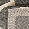 Teppich grau 140x200 cm marokkanisches Muster Kurzflor YALOVA Bild 5