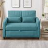 Sofabett 114x77x82,5 cm Antique Blue Green, ausziehbar mit 3-fach verstellbarer Rückenlehne Bild 2