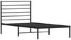 vidaXL Bettgestell mit Kopfteil Metall Schwarz 90x200 cm 352312 Bild 3