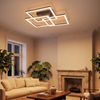 ZMH LED Deckenleuchte Modern Eckig Design LED Deckenlampe Dimmbar mit FernbedienungMemory, LED fest integriert, Warmweiß-Neutralweiß-Kaltweiß, Stufenloses Dimmbar Bild 5