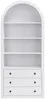 Vente-unique - MARALYN Bookcase Holz, Platte Weiß - B 40 cm x H 180 cm x L 80 cm Bild 2