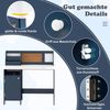 COSTWAY Kinderschreibtisch mit Stuhl Set, Holz, Sitzgruppe mit Bücherregal Bild 3