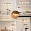 ZMH Deckenstrahler 4 Flammig Deckenlampe Wohnzimmer - Deckenspot Modern E14 Silber Schwenkbar 350° MAX. 25W küchenlampe Stoffschrim für Schlafzimmer Küche Flur(ohne Leuchtmittel) Bild 5