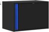 vidaXL Wand-Nachttisch mit LED-Leuchten Schwarz 852091 Bild 3